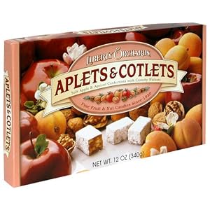 Aplets and Cotlets, 12-Ounce Packages (Pack of 4) by Liberty Orchards