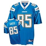 Reebok San Diego Chargers Antonio Gates Replica Alternate Jersey Large