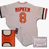 Cal Ripken Jr. Baltimore Orioles Autographed Authentic Style Majestic Away Grey Baseball Jersey
