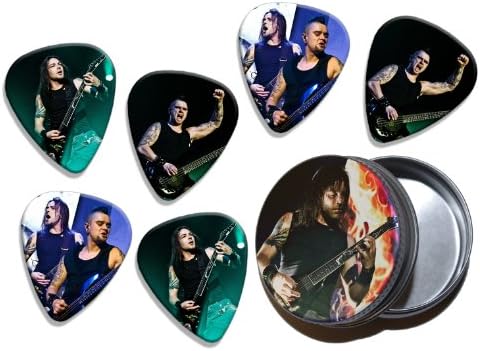 Bullet For My Valentine Playable 6 Guitar Picks in a Tin Plectrums Live Performance