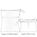 Damero 2pcs Travel Wet and Dry Bag, Reusable Wet Bags Organizer with Two Zippered Pocket for Cloth Diaper, Pumping Parts, Swimsuit and Gym, Elephants