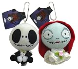 『ナイトメア《ジャック＆サリー/洋装》』ハッピーウエディングぬいぐるみボールチェーン