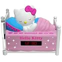 Hello Kitty Sleeping AM/FM Clock Radio with Night-Light - KT2052