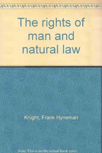 The rights of man and natural law