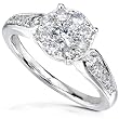 3/4ct TW Round Brilliant Diamond Engagement Ring in 14k White Gold