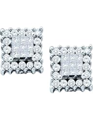 0.50CTW DIAMOND INVISIBLE EARRINGS