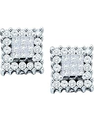 0.50CTW DIAMOND INVISIBLE EARRINGS