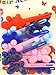 Eden Girls Self Hinge Plastic Butterfly Hair Barrettes - 18 Pcs.