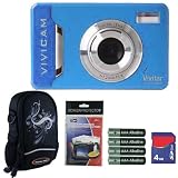 Buy Vivitar Vivicam V5024 5.1MP Blue Digital Camera Plus 4GB Accessory Kit by Vivitar