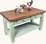 John Boos & Co. Grazzi Kitchen Work Table - Sage - GRZ6036-S