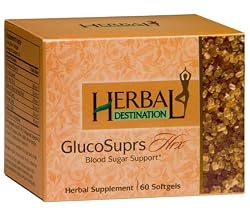 Glucosuprs Hrx - Blood Sugar Support. Natural Blood Glucose Balancer. Extracts of Gymnema Sylvestre, Bitter Melon, Salacia Oblonga, Fenugreek, Jambolan, Cinnamon - 1 Month Supply