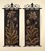 Tuscany Style Exclusive Metal/BiCast FLOWER DESIGN WALL HANGING in Set of 2