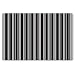 Studio Oh Placemats, 50 Count Pad, Silver and Black Stripes