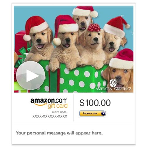 Amazon Gift Card - E-mail - Caroling Canines (Animated) [American ...