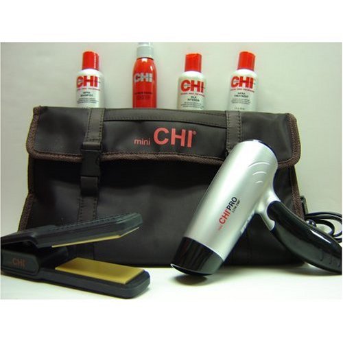 Buy CHI (MINI) PRO Collection Low EMF Travel Dryer (110-220V) plus Original Chi Mini Flat Iron (110-220V) with FREE Bag, FREE 2oz. Chi Silk Infusion, FREE 2oz Chi 44 Iron Guard, FREE 2oz Chi Infra Treatment & FREE 2oz Chi Infra Shampoo online at Discounted New and Used prices. Delivered to your door with Off-The-Bookshelf.