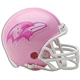 Ravens Riddell NFL Pink Mini Helmet For Her