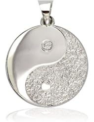 Large Yin and Yang Medallion Charm Pendant Jewelry