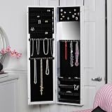 Over-the-Door Mirrored Jewelry Armoire