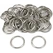 50 Steel Split Rings Key Chain Connector Parts 32mm