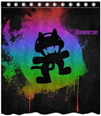 Denise Design Monstercat Custom Shower Curtain Stylish Waterproof Polyester Fabric Bathroom Deco 60"x72"