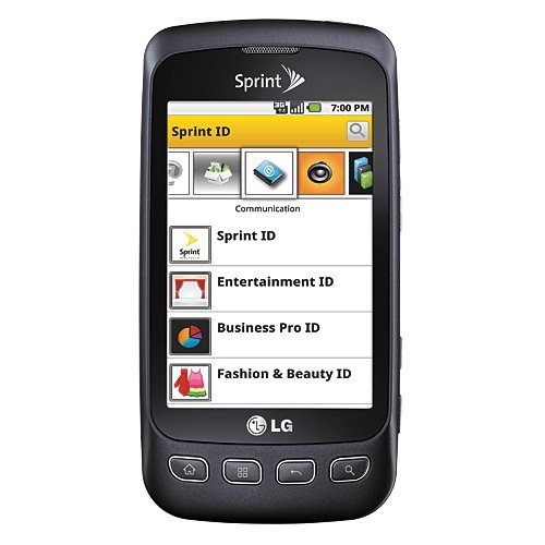Sprint LG Optimus S Android Cell Phone (Black)