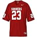Oklahoma Sooners #23 NCAA Youth Replica Football Jersey by Nike (Red) (Medium) - Medium
