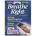 Breathe Right Nasal Strips, Relieves Nasal Congestion, Reduces Snoring, SM/MED Tan 12 each (Pack of 2)