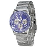 Constantin Durmont Herren-Armbanuhr Air Commander CD-AIRC-QZ-STM-STST-BL