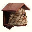 VOGELHAUS BIENENKORB-NISTKASTEN NISTHAUS AUS HOLZ B-WARE