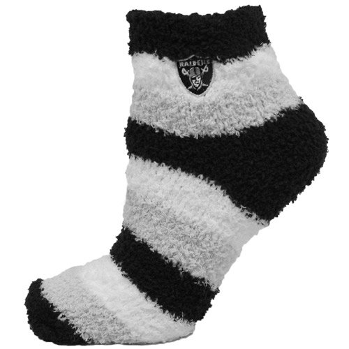 Oakland Raiders Women's Pro Stripe Sleep Soft Socks