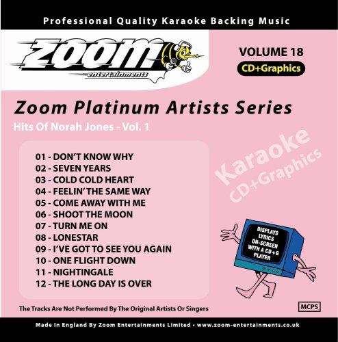 CD-Charts  Music : Zoom Karaoke CD+G - Platinum Artists 18: Norah Jones 1