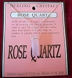 Rose Quartz Healing Crystal Pendant on Silver Chain - from Spiritual Gifts - Usually dispatched within 2 working days.