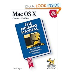 Mac OS X: The Missing Manual, Panther Edition