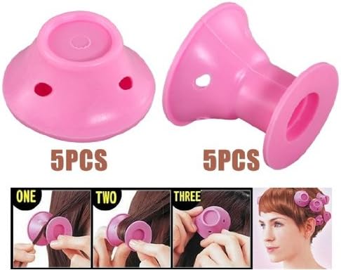 Peco Roll Flexible Hair Curlers Set of Ten (Pink)
