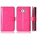 Galaxy S7 Edge Case, S7 Edge Case, TabPow 9 Card Slot Series - Wallet Folio PU Leather Case Cover With Detachable Magnetic Hard Case For Samsung Galaxy S7 Edge, Pink