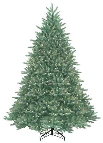 9' Just Cut Medium Natural Frasier Fir Pre-Lit Artificial Christmas Tree - Clear