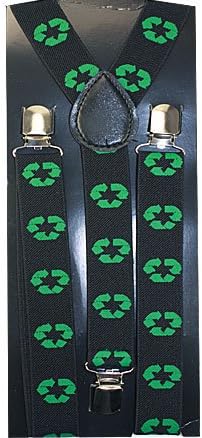 Outer Rebel Recycle Logo Suspenders
