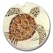 CounterArt Absorbent Stoneware Car Coaster, Sea Turtle, 1 Count