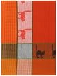 Waffle Weave 100% Cotton Cat Orange Dishtowel 18" X 28" Set / 6