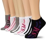 Steve Madden Womens 6 Pack Fashion Low Cut Socks, Black/White/Grey, 9-11 Steve Madden Womens 6 Pack Fashion Low Cut Socks, Black/White/Grey, 9-11
