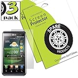 Spare Products (3 Pack) of LG Optimus 3D Screen Protectors (CLEAR)