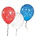 Fireworks Balloons 100 ct. - Red/ Clear/ Blue/ White