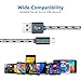G-Cord [4-Pack] 6 Feet Nylon Braided Micro USB - Durable Charging Cable for Samsung, Nexus, LG, Motorola, Android Smartphones and More
