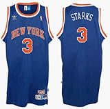 John Starks New York Knicks #3 Retro Swingman Adidas NBA Basketball Jersey (Blue)