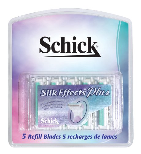Schick Silk Effets Plus Refill, 5-Count (Pack of 2)