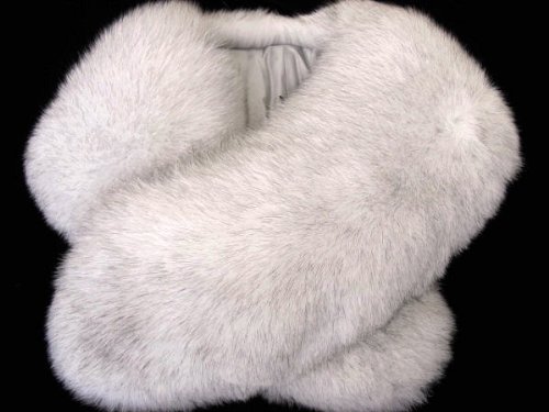 着物美人 ショール SAGA ブルー フォックス ストール 振袖に 【 日本縫製 】a367110-3