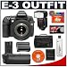 Olympus E-3 Digital SLR Camera with 12-60mm Zuiko Digital ED f/2.8-4.0 SWD Lens + Olympus FL-50R Electronic Flash + Olympus HLD-4 Power Battery Grip + 4GB CF Memory Card + BLM-1 Battery + Case + Cameta Bonus Accessory Kit