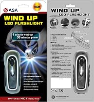Wind-up LED Flashlight (No Batteries Needed)