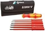 Wera 300368 6 Piece Kraftform Kompakt 1000Volt VDE Set with Pouch