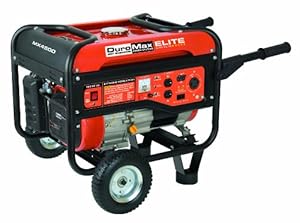 DuroMax Elite MX4500 4500 Watt 7 HP OHV 4-Cycle Gas Powered Portable Generator With Wheel Kit
